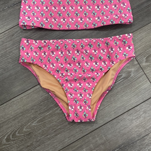 NWT! Crewcuts Pink‎ Printed Floral Print Bikini Top and Bikini Bottom - Picture 5 of 7